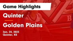 Quinter  vs Golden Plains  Game Highlights - Jan. 24, 2023