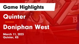 Quinter  vs Doniphan West  Game Highlights - March 11, 2023
