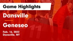 Dansville  vs Geneseo  Game Highlights - Feb. 16, 2022