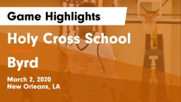 Holy Cross School vs Byrd Game Highlights - March 2, 2020