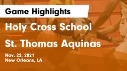 Holy Cross School vs St. Thomas Aquinas Game Highlights - Nov. 22, 2021