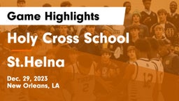 Holy Cross School vs St.Helna Game Highlights - Dec. 29, 2023