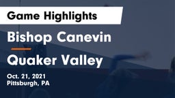Bishop Canevin  vs Quaker Valley Game Highlights - Oct. 21, 2021