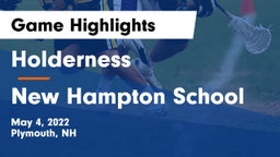Holderness  vs New Hampton School  Game Highlights - May 4, 2022