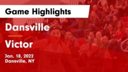 Dansville  vs Victor  Game Highlights - Jan. 18, 2022