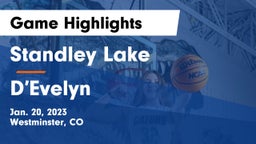 Standley Lake  vs D’Evelyn Game Highlights - Jan. 20, 2023