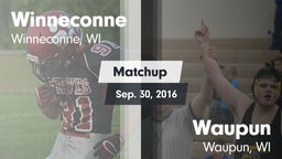 Matchup: Winneconne High Scho vs. Waupun  2016
