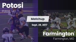 Matchup: Potosi  vs. Farmington  2017