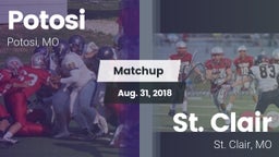 Matchup: Potosi  vs. St. Clair  2018