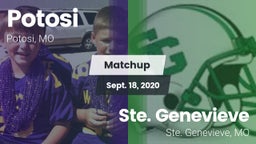 Matchup: Potosi  vs. Ste. Genevieve  2020