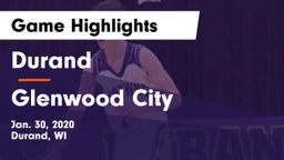 Durand  vs Glenwood City  Game Highlights - Jan. 30, 2020