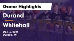 Durand  vs Whitehall  Game Highlights - Dec. 3, 2021