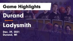Durand  vs Ladysmith  Game Highlights - Dec. 29, 2021