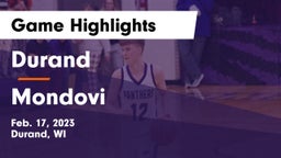 Durand  vs Mondovi  Game Highlights - Feb. 17, 2023