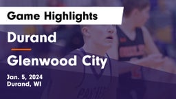 Durand  vs Glenwood City  Game Highlights - Jan. 5, 2024
