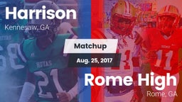 Matchup: Harrison  vs. Rome High 2017