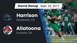 Recap: Harrison  vs. Allatoona  2017