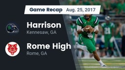 Recap: Harrison  vs. Rome High 2017