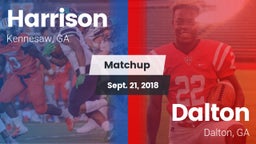 Matchup: Harrison  vs. Dalton  2018