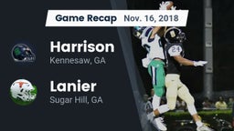 Recap: Harrison  vs. Lanier  2018