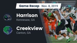 Recap: Harrison  vs. Creekview  2019