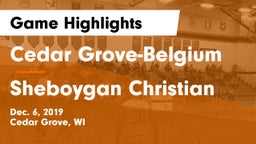 Cedar Grove-Belgium  vs Sheboygan Christian  Game Highlights - Dec. 6, 2019
