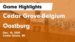 Cedar Grove-Belgium  vs Oostburg  Game Highlights - Dec. 10, 2020
