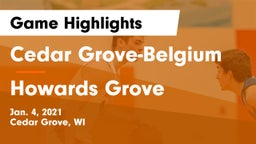 Cedar Grove-Belgium  vs Howards Grove  Game Highlights - Jan. 4, 2021