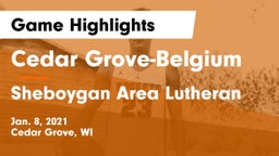 Cedar Grove-Belgium  vs Sheboygan Area Lutheran  Game Highlights - Jan. 8, 2021
