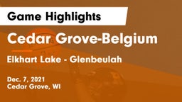 Cedar Grove-Belgium  vs Elkhart Lake - Glenbeulah  Game Highlights - Dec. 7, 2021