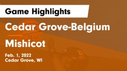 Cedar Grove-Belgium  vs Mishicot  Game Highlights - Feb. 1, 2022