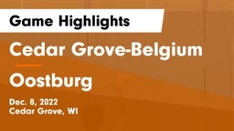 Cedar Grove-Belgium  vs Oostburg  Game Highlights - Dec. 8, 2022