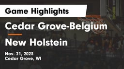 Cedar Grove-Belgium  vs New Holstein  Game Highlights - Nov. 21, 2023