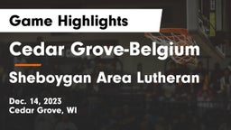 Cedar Grove-Belgium  vs Sheboygan Area Lutheran  Game Highlights - Dec. 14, 2023