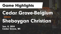 Cedar Grove-Belgium  vs Sheboygan Christian  Game Highlights - Jan. 8, 2024