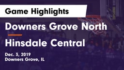 Downers Grove North vs Hinsdale Central  Game Highlights - Dec. 3, 2019