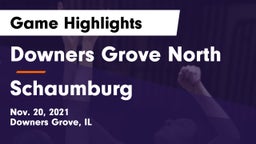 Downers Grove North vs Schaumburg  Game Highlights - Nov. 20, 2021
