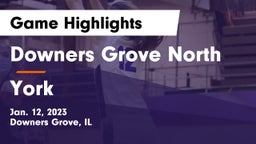 Downers Grove North  vs York  Game Highlights - Jan. 12, 2023