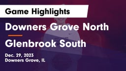 Downers Grove North  vs Glenbrook South  Game Highlights - Dec. 29, 2023