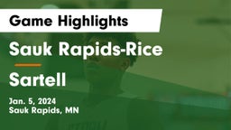 Sauk Rapids-Rice  vs Sartell  Game Highlights - Jan. 5, 2024