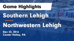 Southern Lehigh  vs Northwestern Lehigh  Game Highlights - Dec 22, 2016