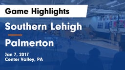 Southern Lehigh  vs Palmerton  Game Highlights - Jan 7, 2017