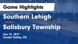 Southern Lehigh  vs Salisbury Township  Game Highlights - Jan 12, 2017