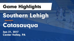 Southern Lehigh  vs Catasauqua  Game Highlights - Jan 21, 2017