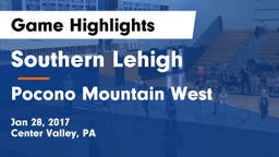 Southern Lehigh  vs Pocono Mountain West  Game Highlights - Jan 28, 2017