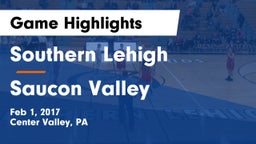 Southern Lehigh  vs Saucon Valley  Game Highlights - Feb 1, 2017
