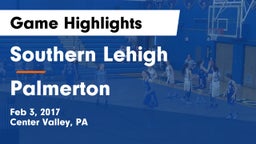 Southern Lehigh  vs Palmerton  Game Highlights - Feb 3, 2017