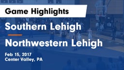 Southern Lehigh  vs Northwestern Lehigh  Game Highlights - Feb 15, 2017