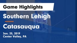 Southern Lehigh  vs Catasauqua  Game Highlights - Jan. 25, 2019