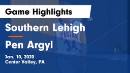 Southern Lehigh  vs Pen Argyl  Game Highlights - Jan. 10, 2020